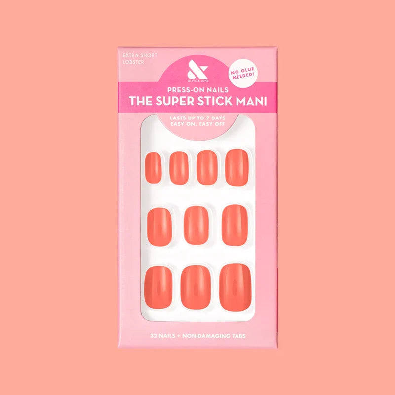 Lobster | Extra Short | Squoval - Tab Press-On
