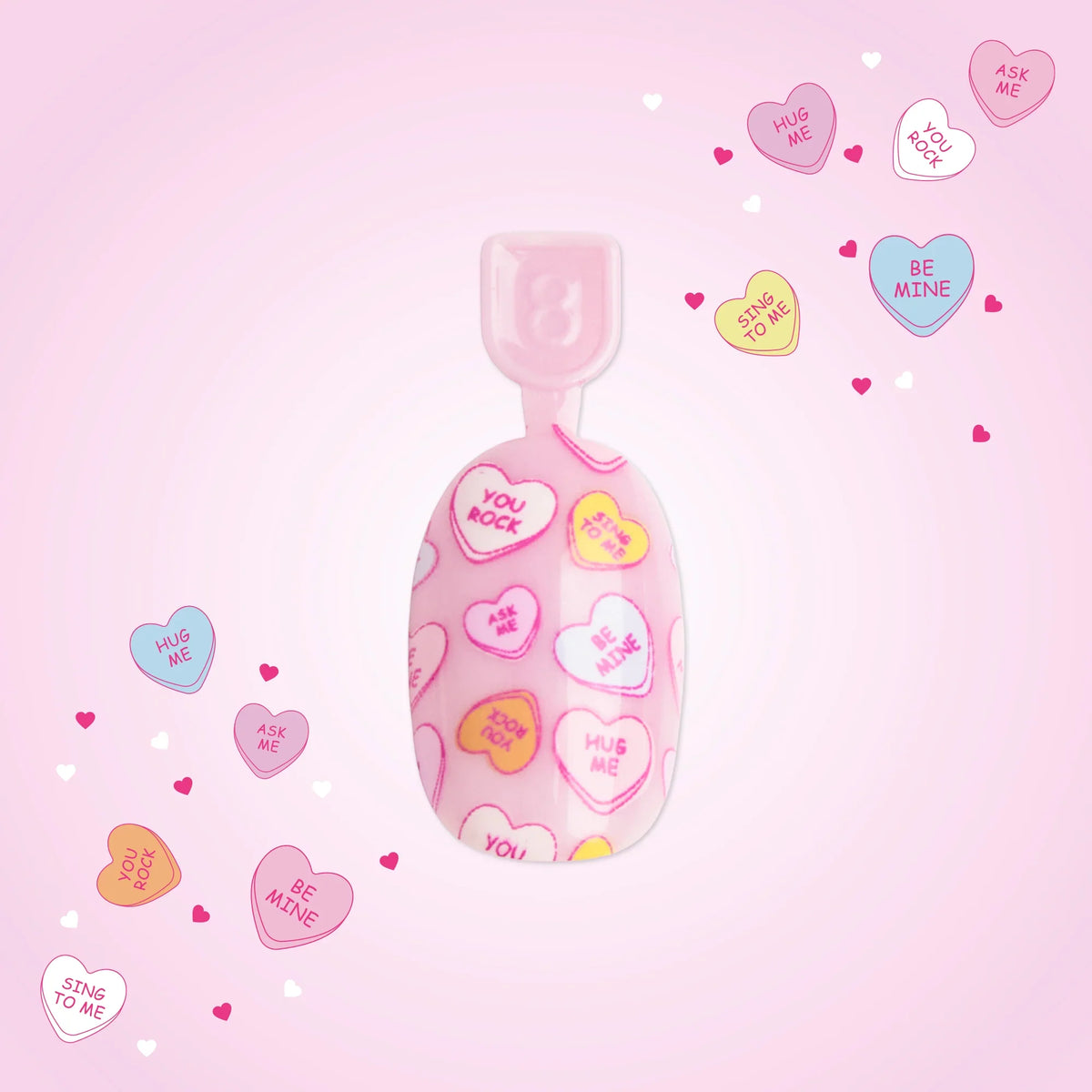 CRAZY FOR CANDY HEARTS - Pressies | Short Medium | Round